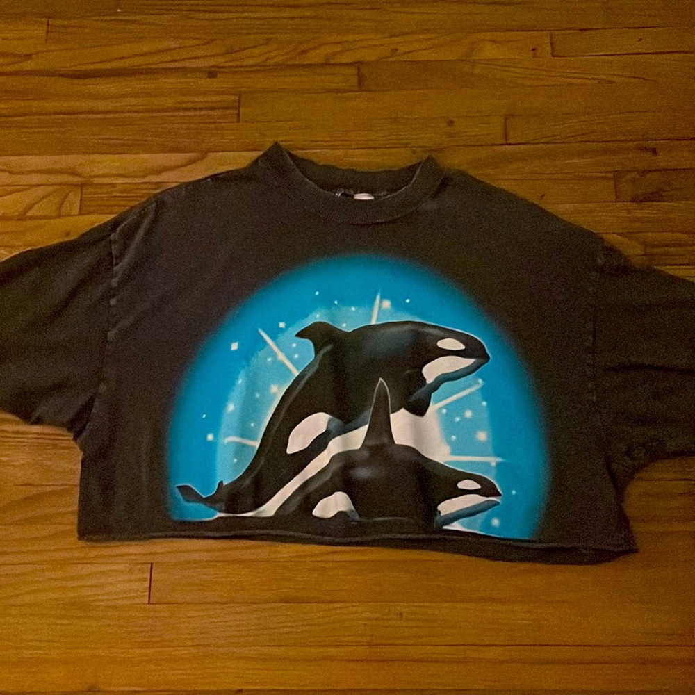 H&M orca crop top